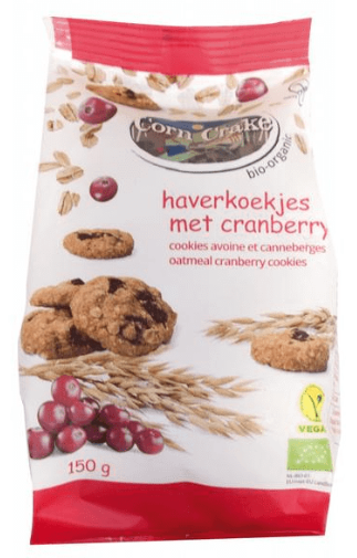Corn Crake Haver Cranberry Koekjes Bio 150 Gram