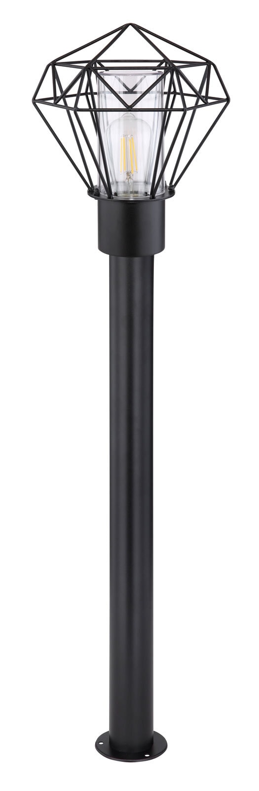 HORACE Außenleuchte schwarz 31357, B/H/T: 22,5 x 100 x 25,5 cm, Metall, Kunststoff