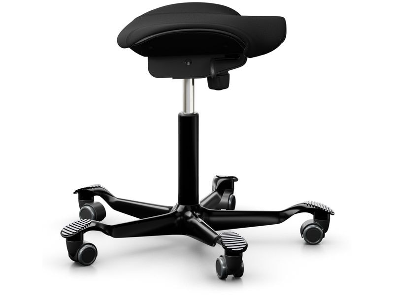HÅG Drehstuhl Capisco Puls 8002 Schwarz Klassischer Hocker für Homeoffice oder Büro