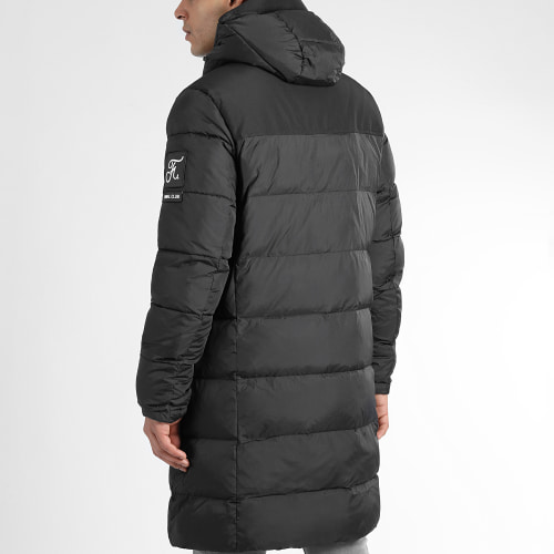 Doudoune Longue Capuche Dark Interstellar 0017 Noir