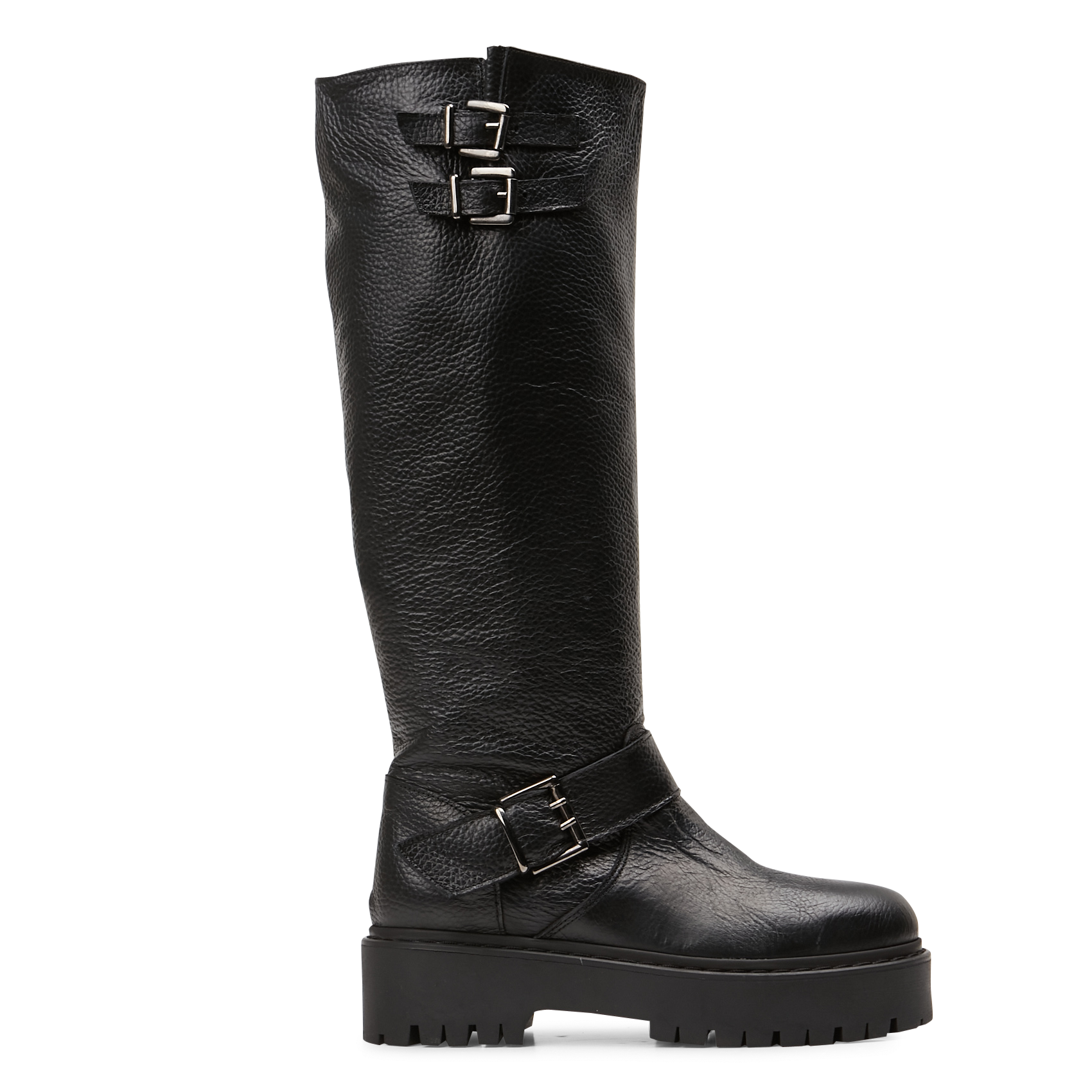 REINE - Bottes en cuir | Noir
