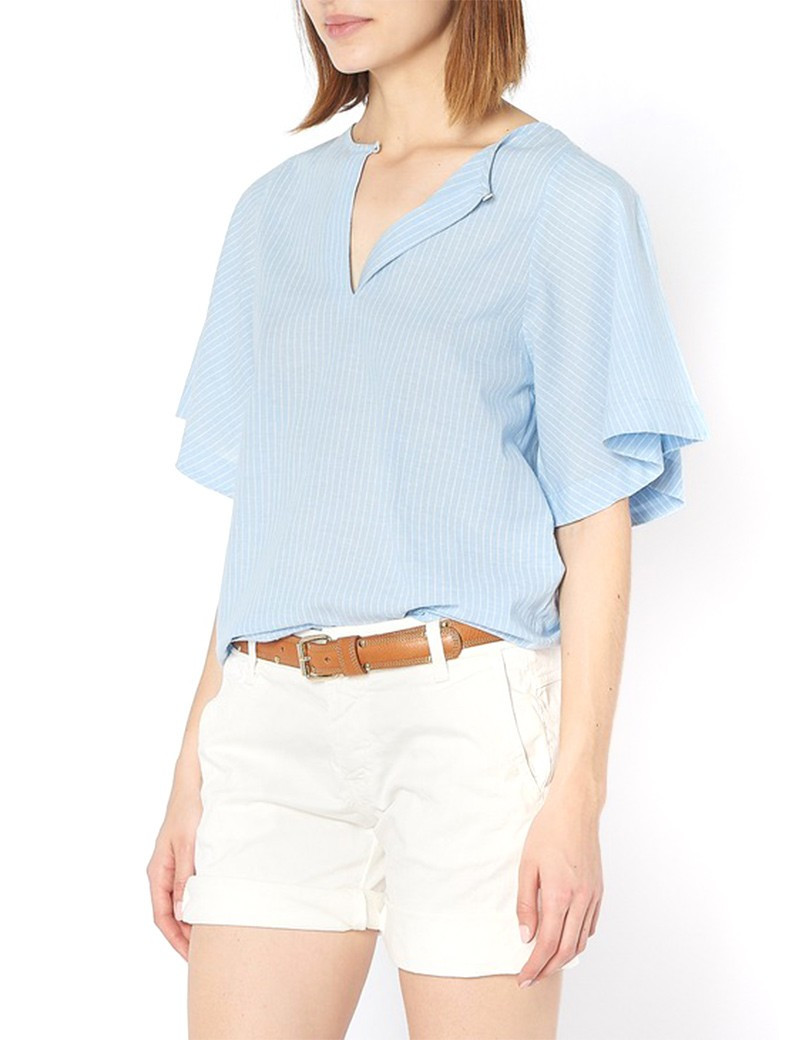 PLEASE SHORT CHINO BLANC TOILE