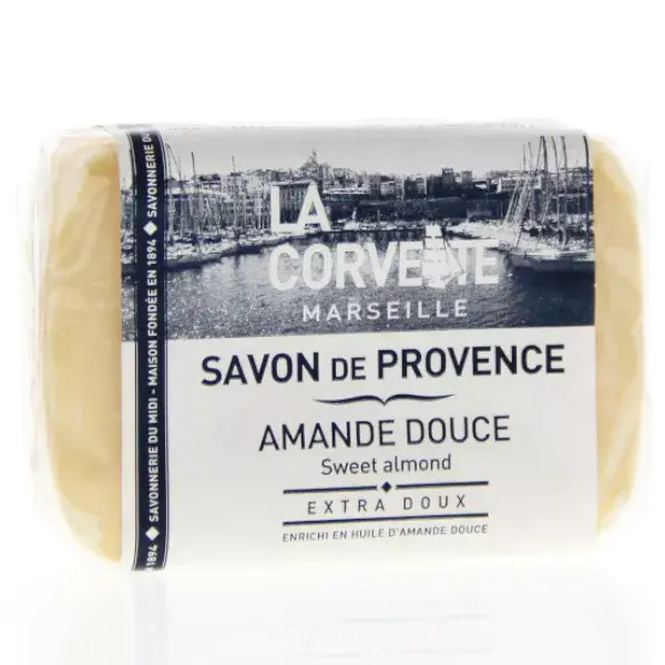 La Corvette Marseille Savon de Provence Filme de Amêndoa Doce Embrulhado 100g