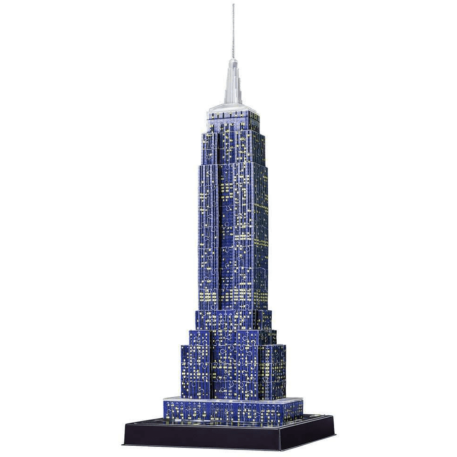Ravensburger Empire State Building bei Nacht bunt