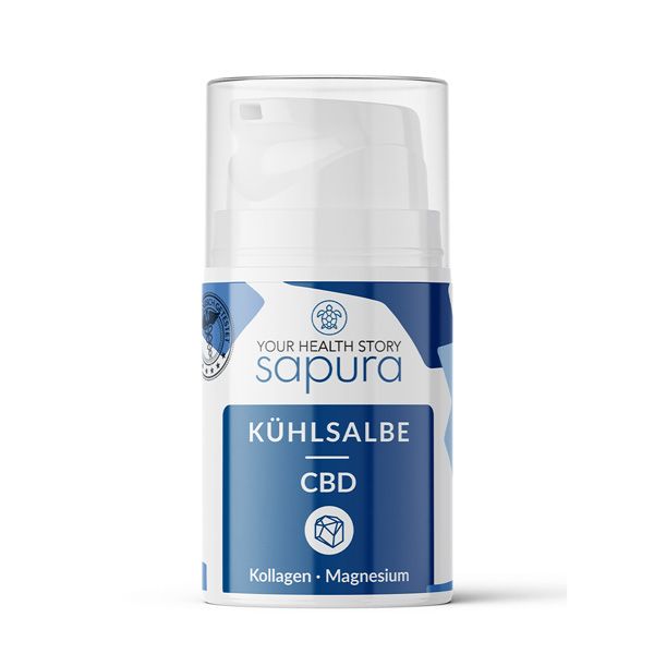 CBD Kühlsalbe mit 3-Fach Effekt | Hanf Sportsalbe kühlend | Kühlgel SAPURA®