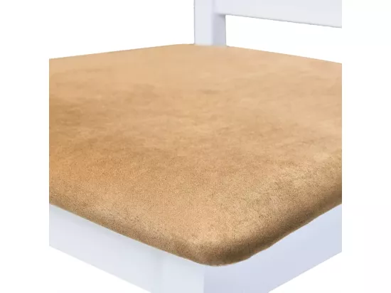 Table et chaises de bar 3 pcs Bois massif Marron et blanc