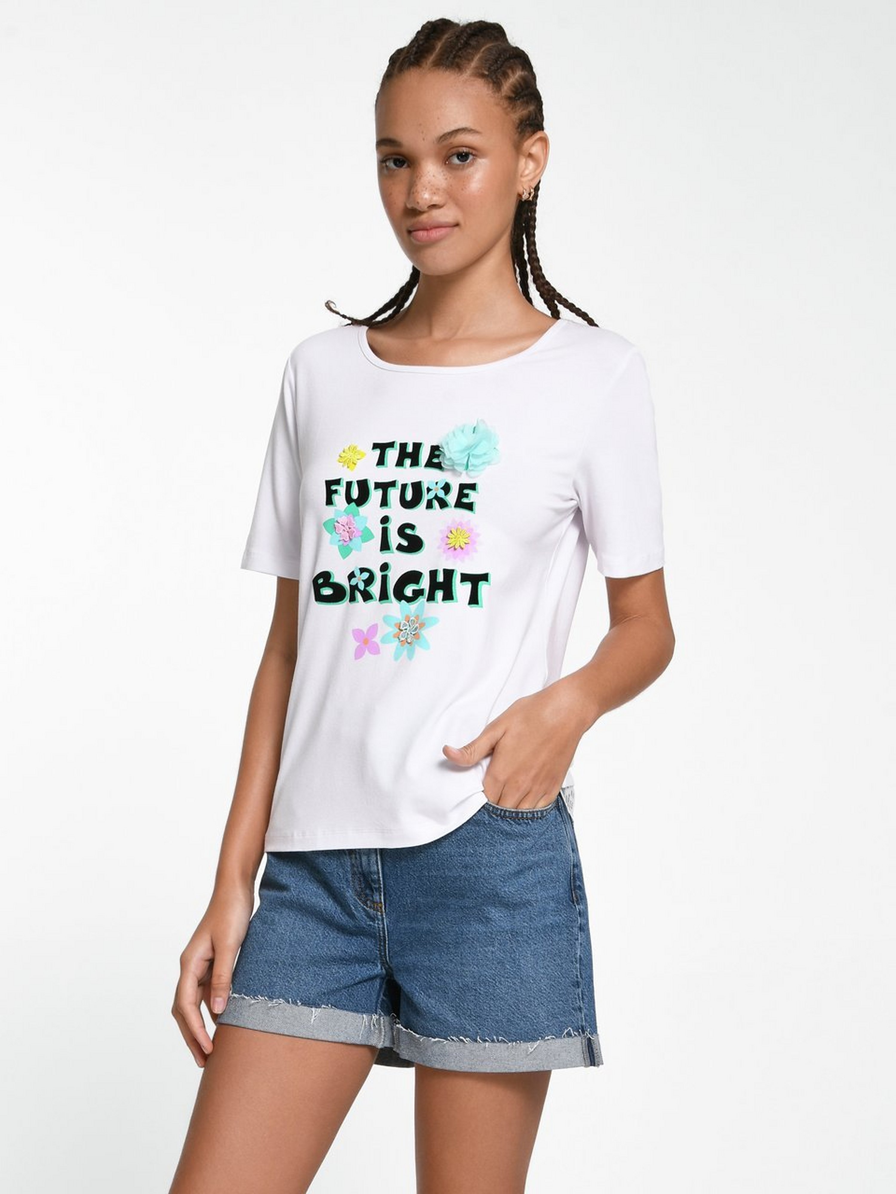 Rundhals-Shirt