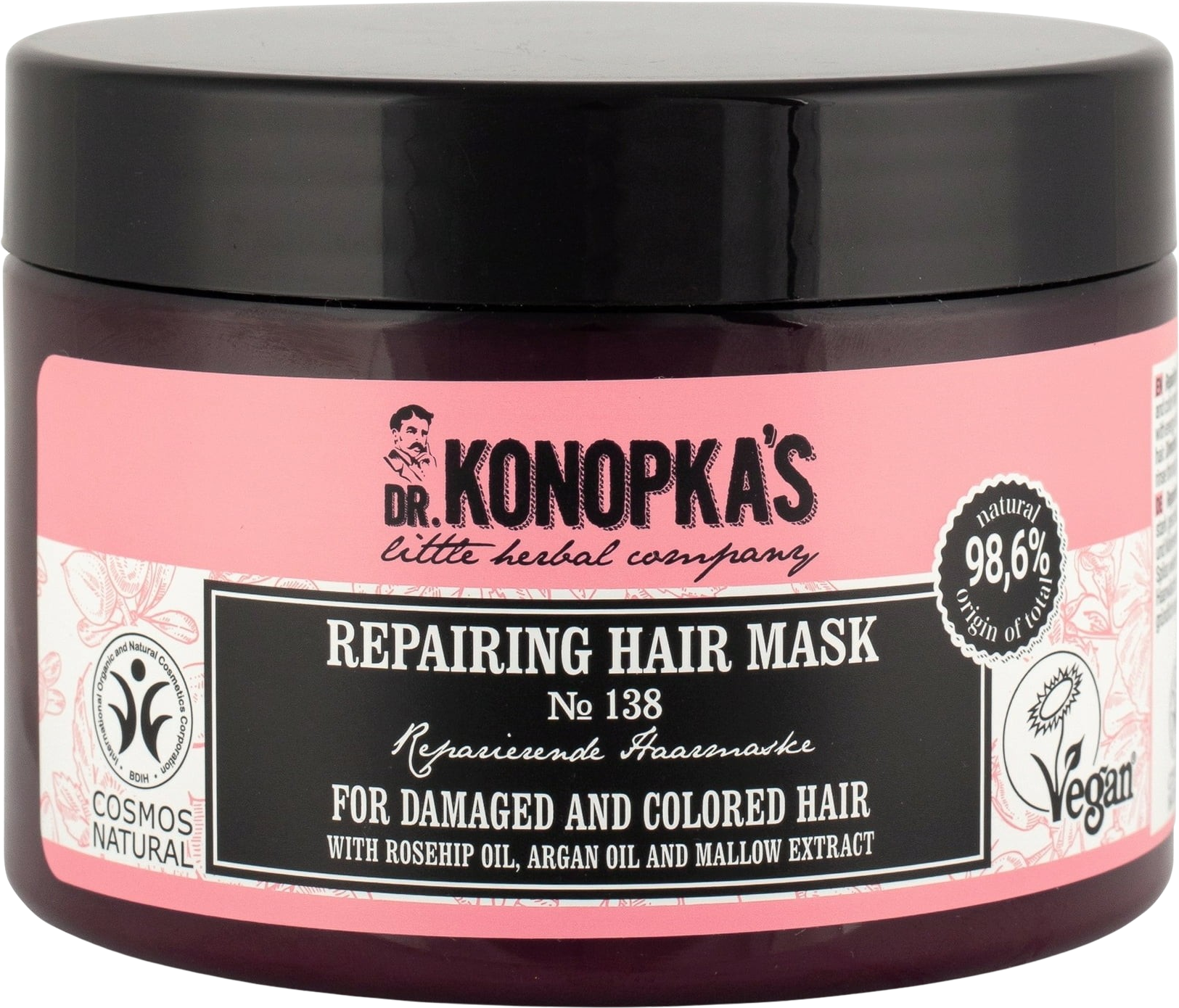 Dr. KONOPKA'S  Repairing Hair Mask Nº138, 300 ml