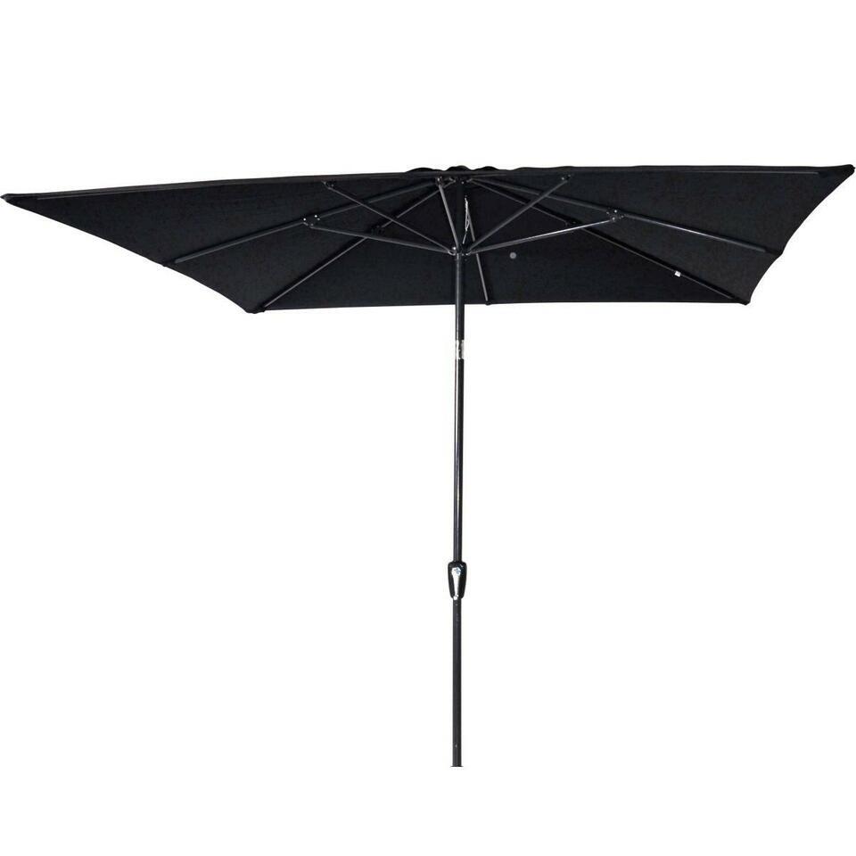 Les - Libra parasol zwart 2.5x2.5 m