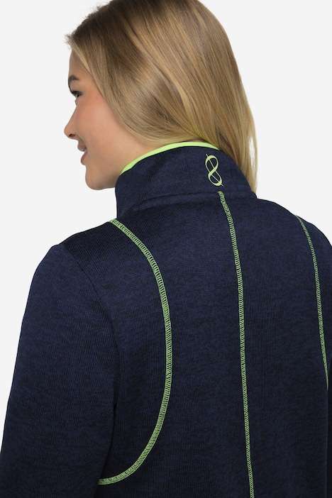 Fleecejacke, Kapuze, Schmucknähte, OEKO-TEX