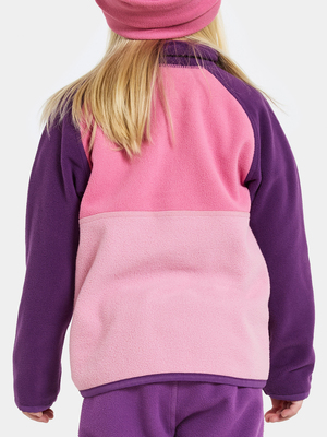Didriksons Monte Fleecegenser, Light Heather Pink