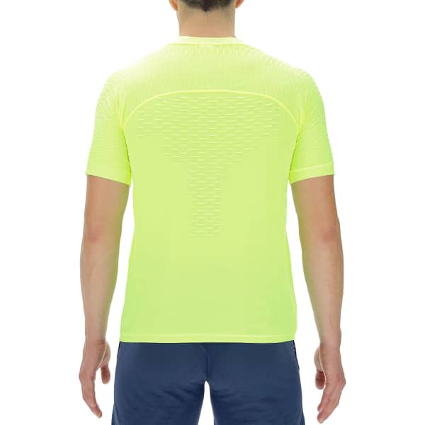 T-shirt running UYN MAN RUN FIT OW SHIRT SH_SL YELLOW FLUO