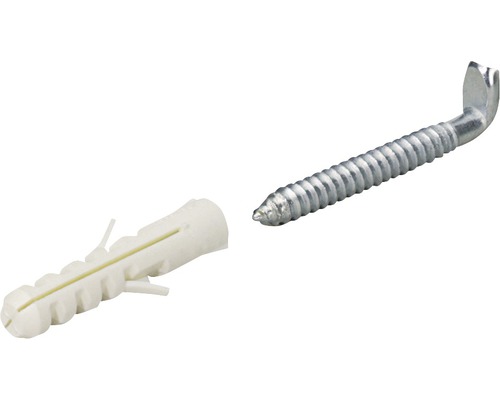 Schroefhaken & deuvels Ø 5,5x65 mm, 100 stuks