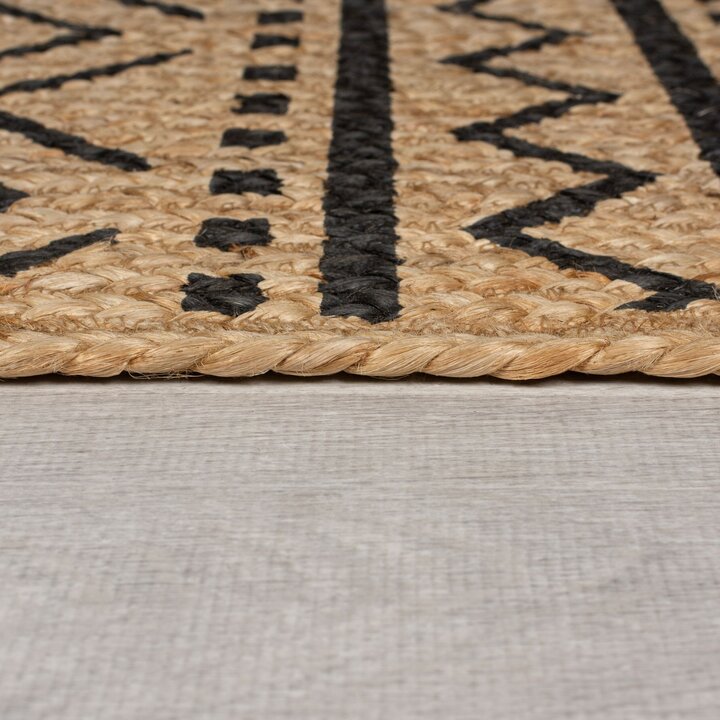 Jute vloerkleed - Lucio Geo Naturel | 100% Natuurlijk
