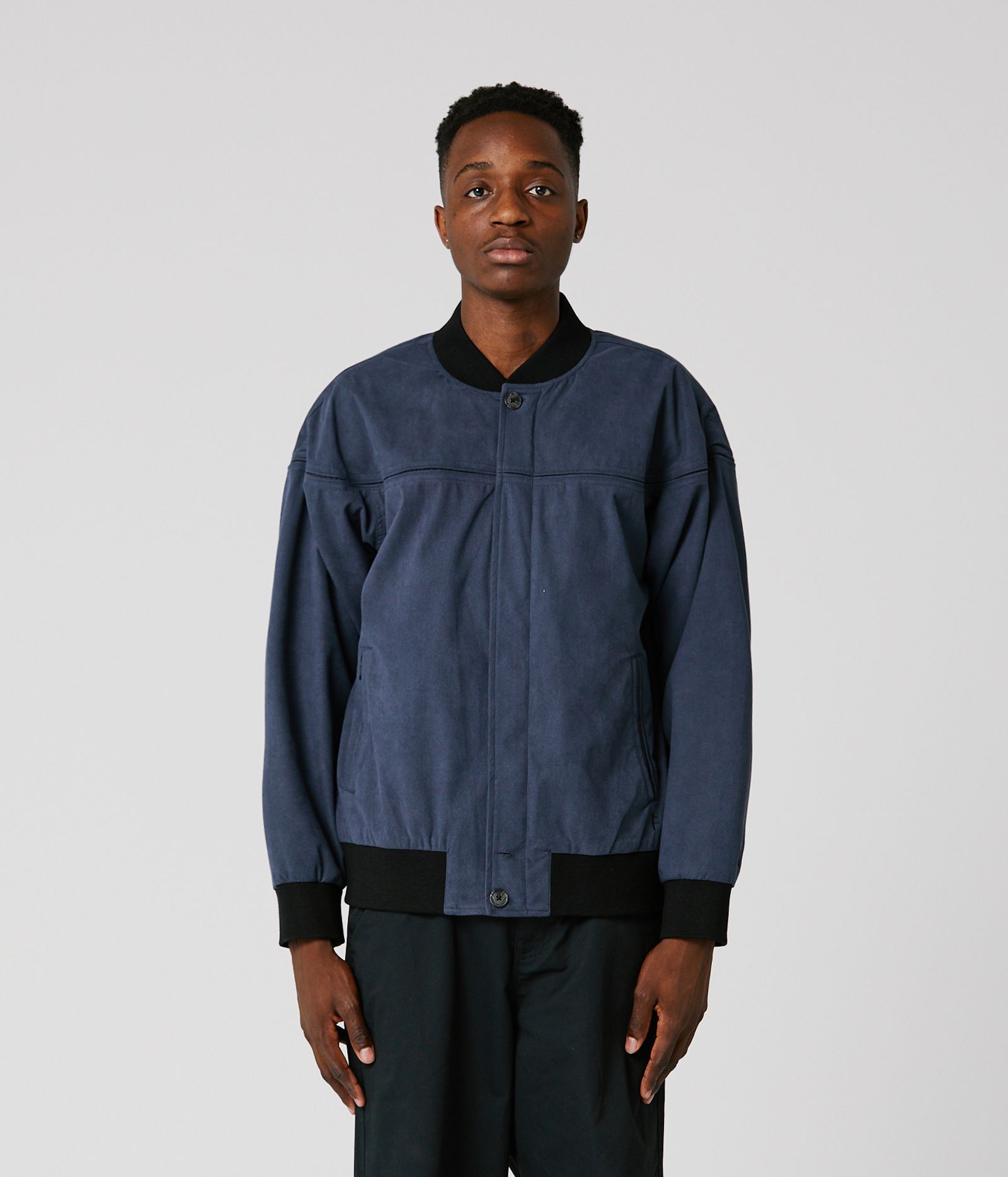 Former VT Suede Bomber Jacket Navy