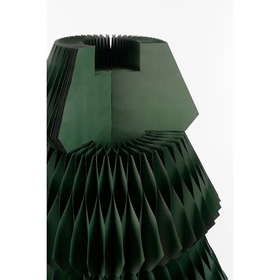 Mica Decorations Decoratie Kerstboom - H212 x Ø120 cm - Papier - Groen
