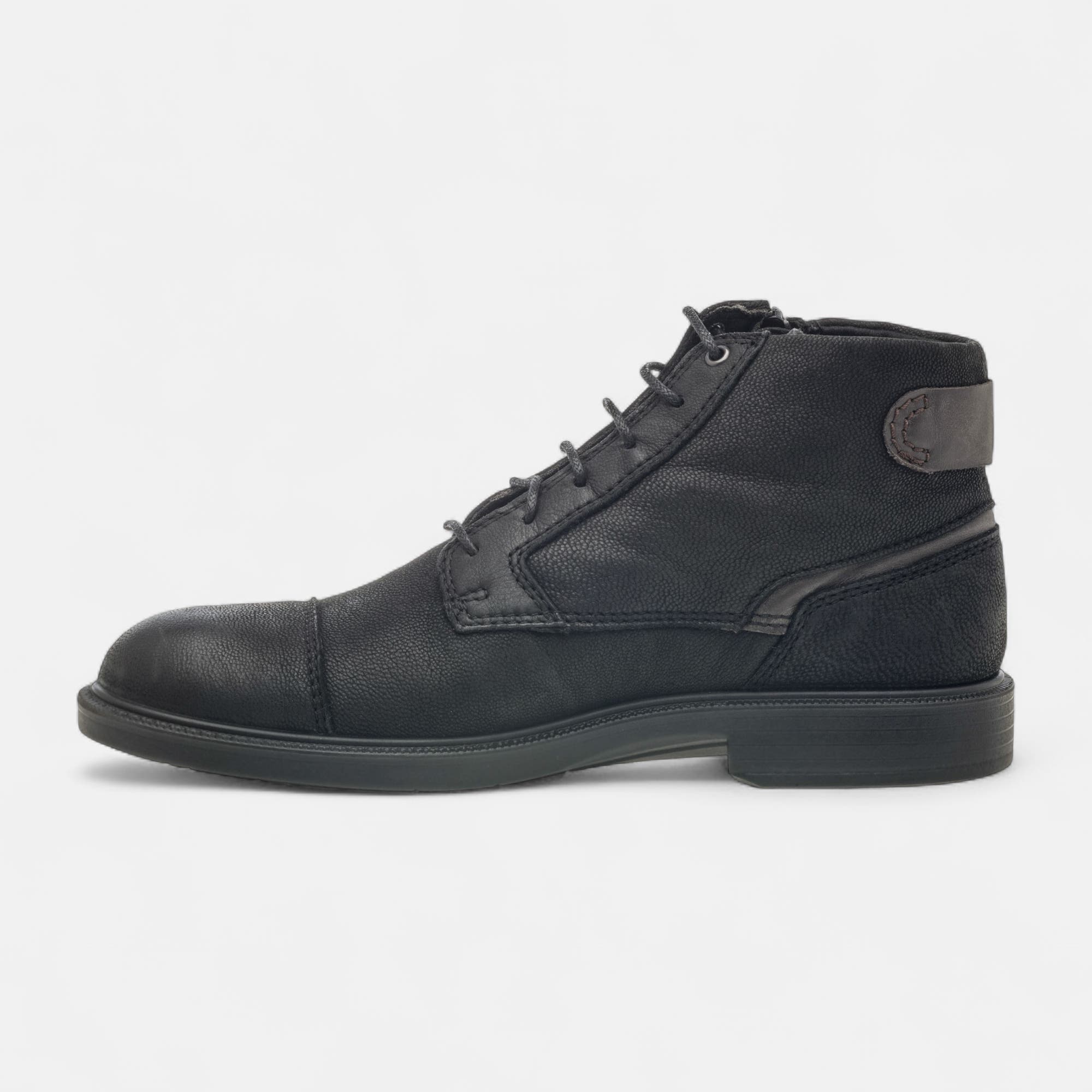 Bottines Homme en cuir noir