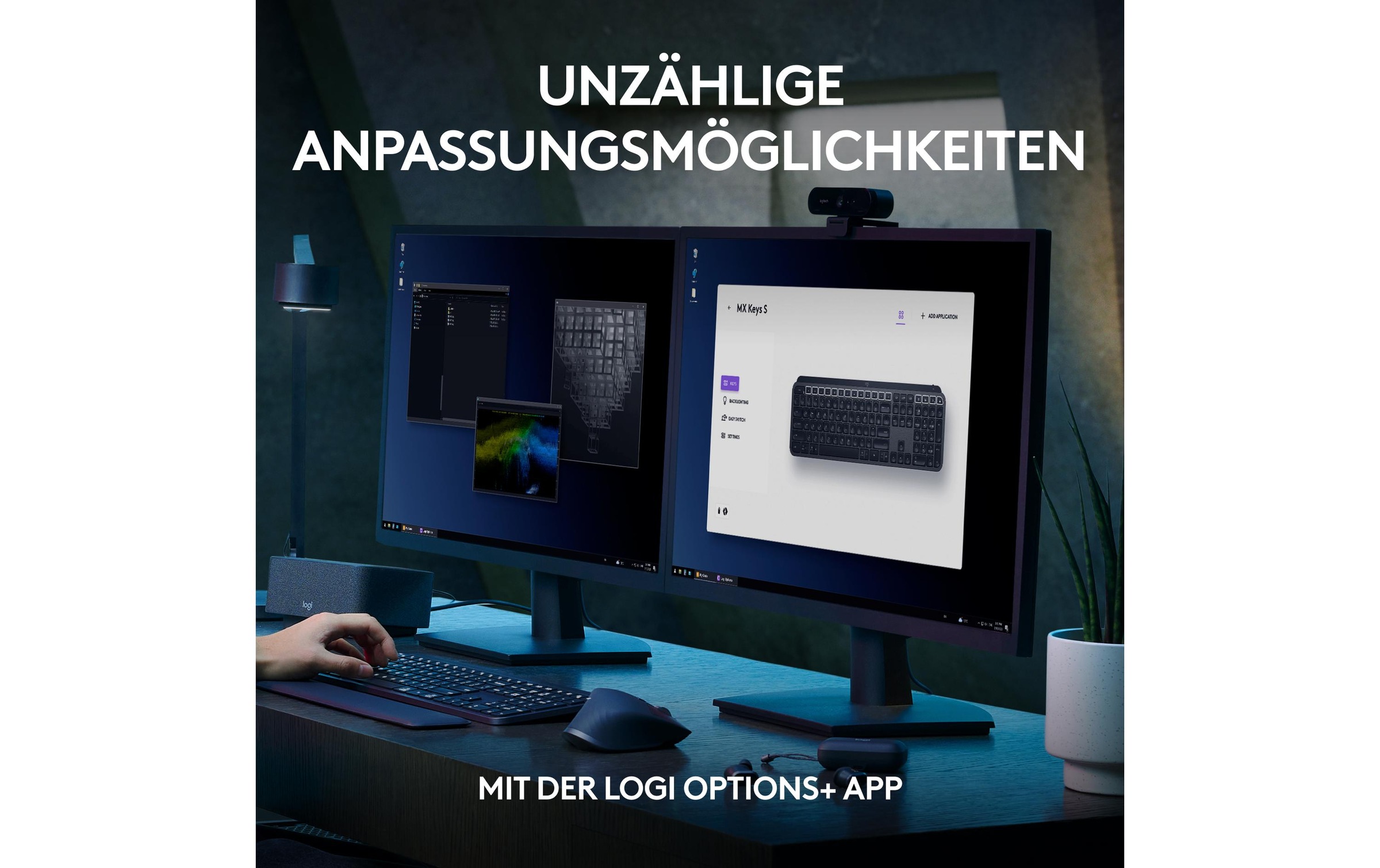 Logitech Wireless-Tastatur »MX Keys S CH-Layout« ()
