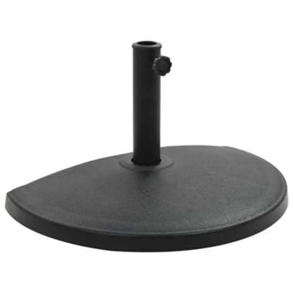 vidaXL - Parasolvoet - Zwart - Polyresin