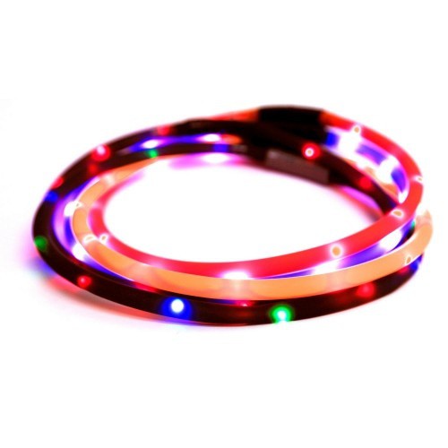 Faixa de LED piscante para walkie-talkie, laranja