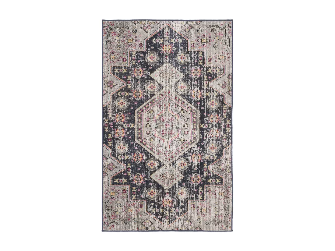 Tapis Black & Multi 91 X 152 cm - Annik