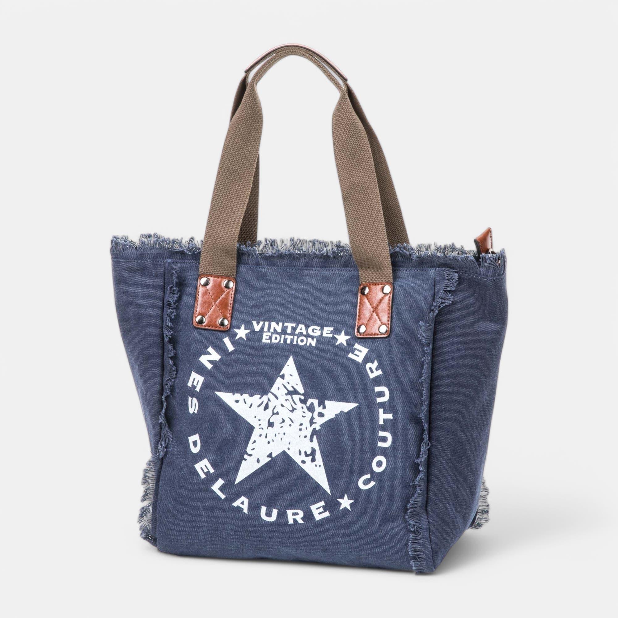 Sac de shopping bleu