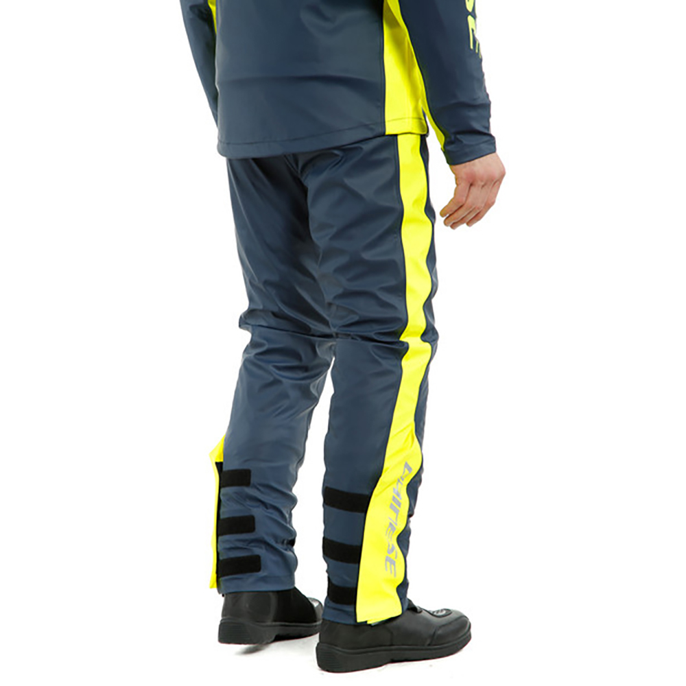 Dainese - Pantalon de pluie Storm 2 Unisex Bleu / Jaune fluo
