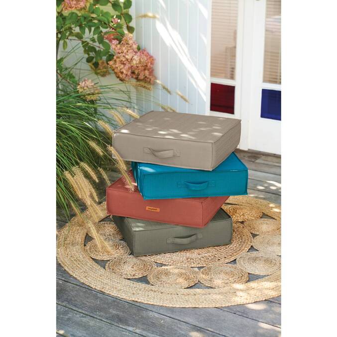Coussin de sol d'extérieur KORAI Bleu canard