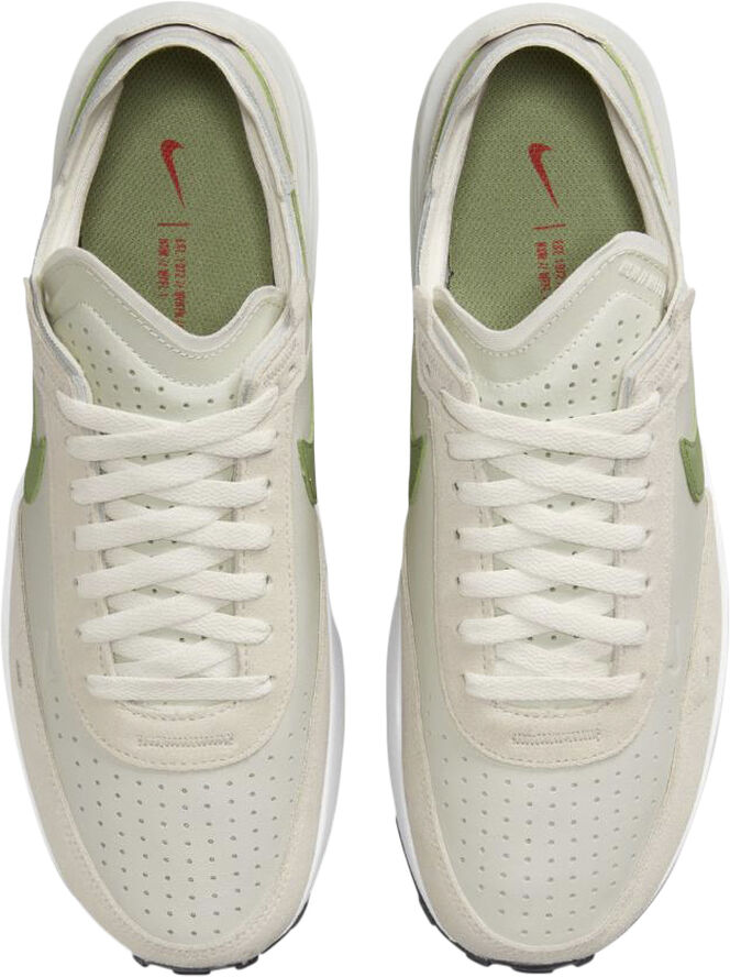 Nike waffle one leather Light bone/oil green-phantom-w