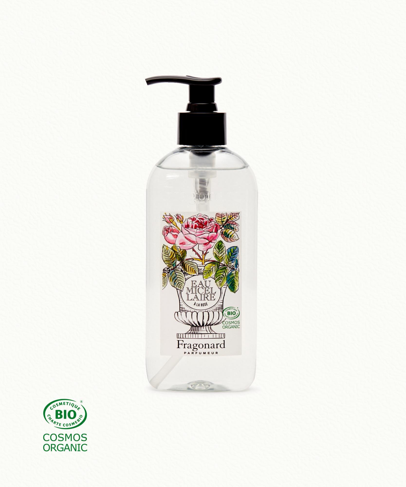 Eau micellaire certifiée BIO  Rose - Flacon pompe 250 ml