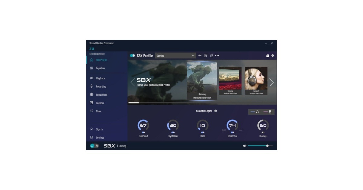 CreativeSound Blaster Z SE geluidskaart