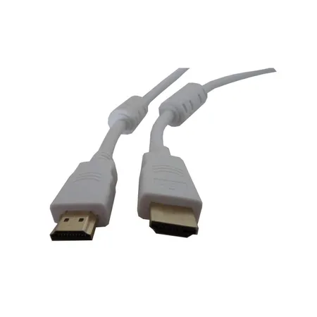 Livepac Office High Speed HDMI 1.4 Kabel vergoldet 1,50m mit 2 Ferritkerne weiß