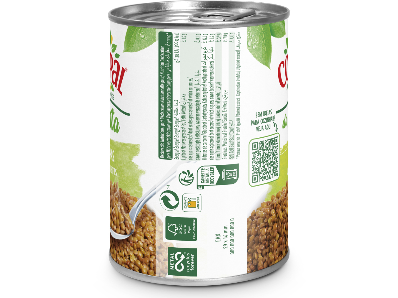 LENTILHAS COMPAL HORTA 410GR