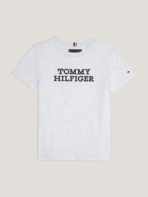 Camiseta de algodão com textura de pêssego e logo