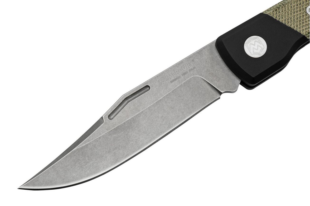 Mercury Luc 9LUCEXSWALCV-C, Elmax, Green Canvas Micarta, zakmes