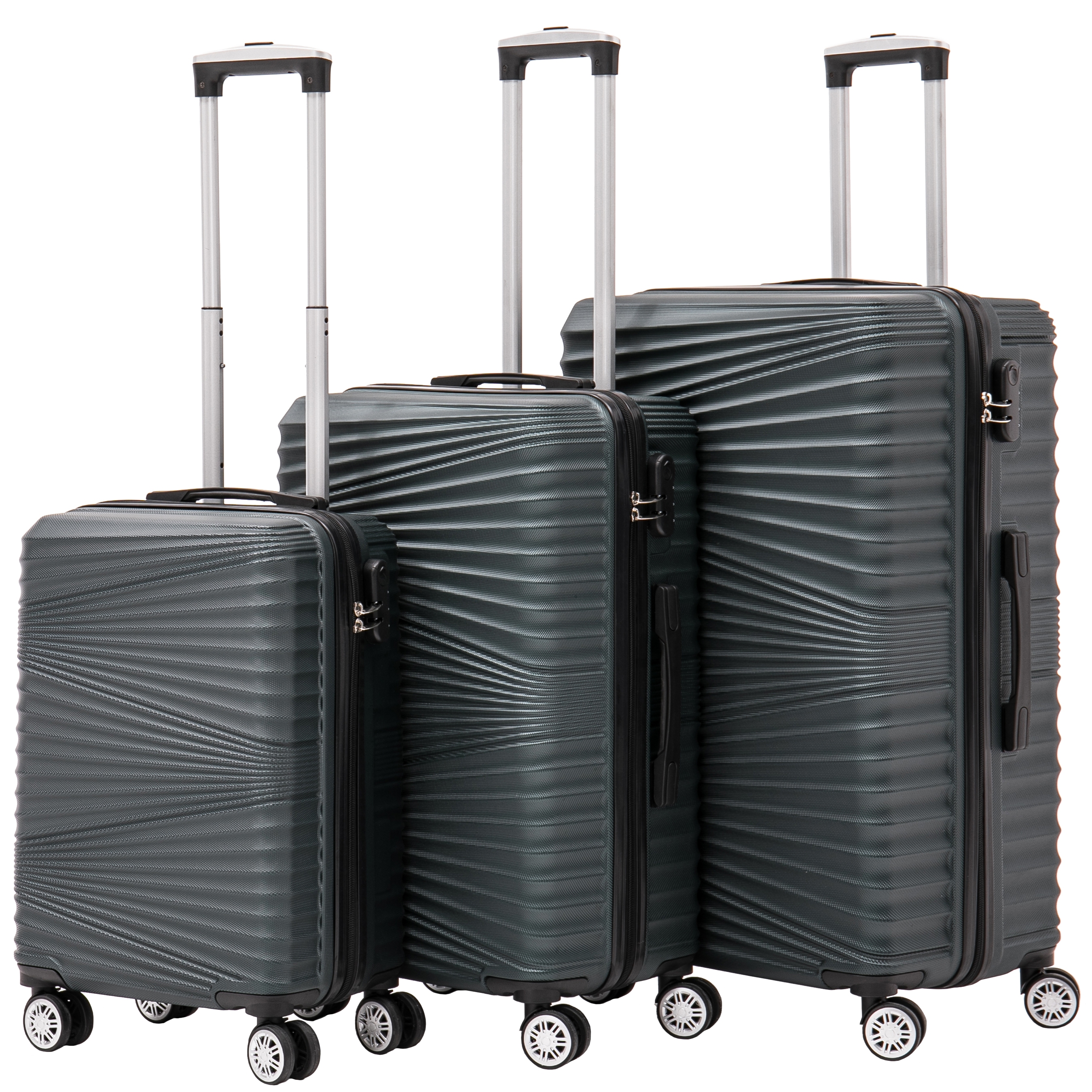 Reisekoffer Hartschalenkoffer NIA 3er Set smaragd