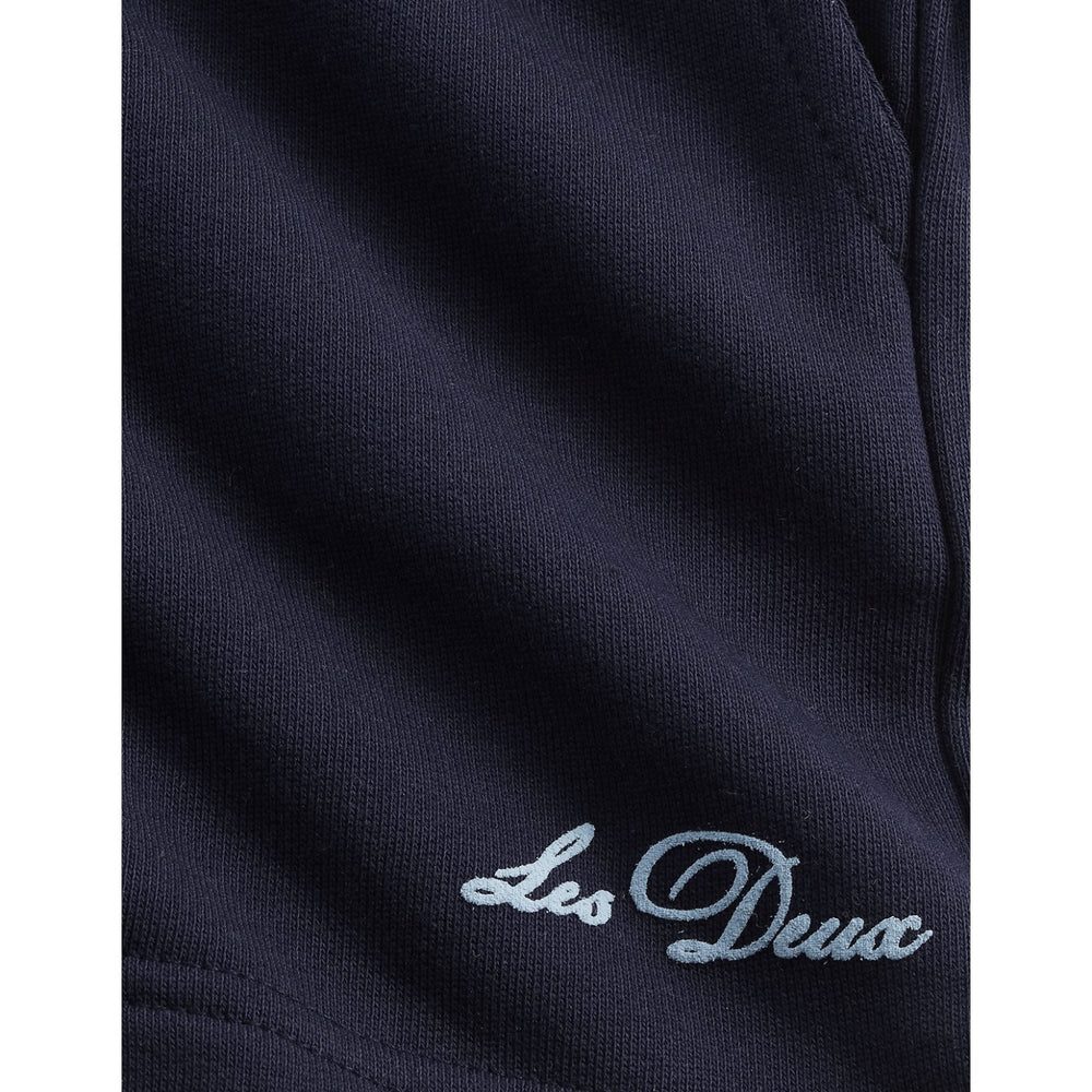 Køb Les Deux Kids Dark Navy Globe Sweatshorts