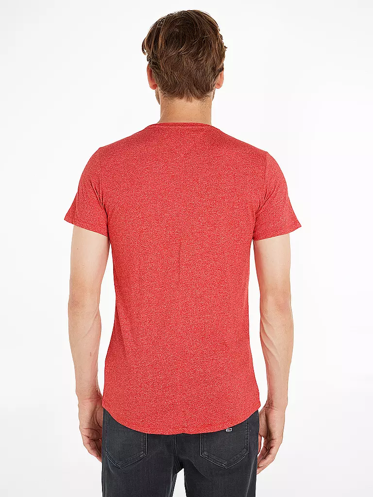 TOMMY JEANS T-Shirt Slim Fit JASPER rot
