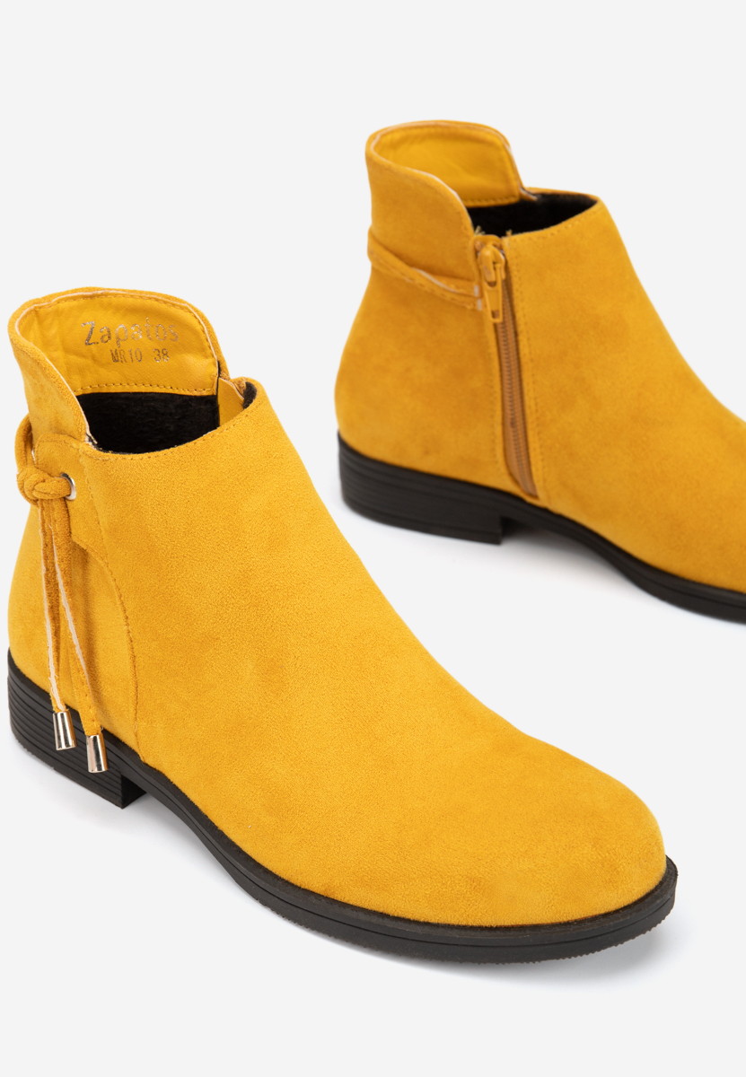 Boots femme jaunes Dezara