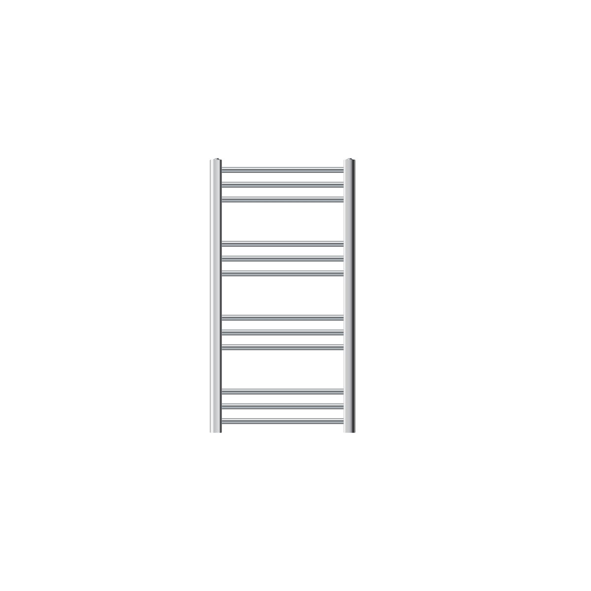 ECD Germany Badkamerradiator 500 x 800 mm - Chroom - Gebogen met Zijaansluiting - Designradiator Handdoekverwarmer Handdoekdroger Handdoekradiator Handdoekverwarmer Handdoekverwarmer Badkamerverwarming