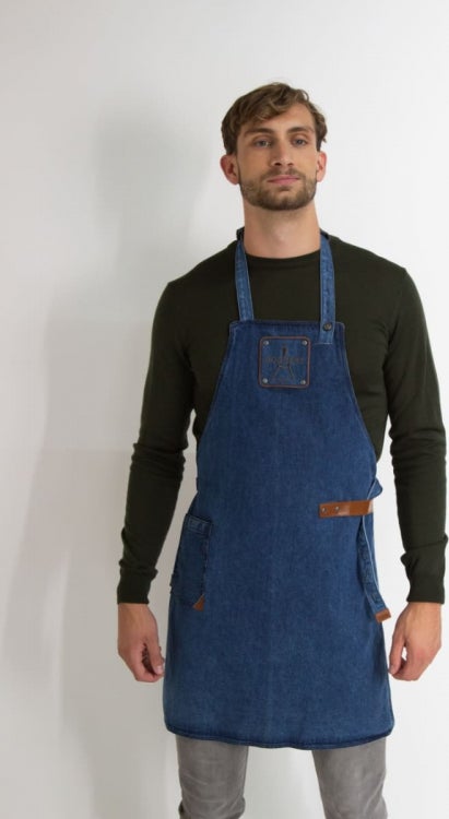 Donders 1860 barbecue schort blauw onesize