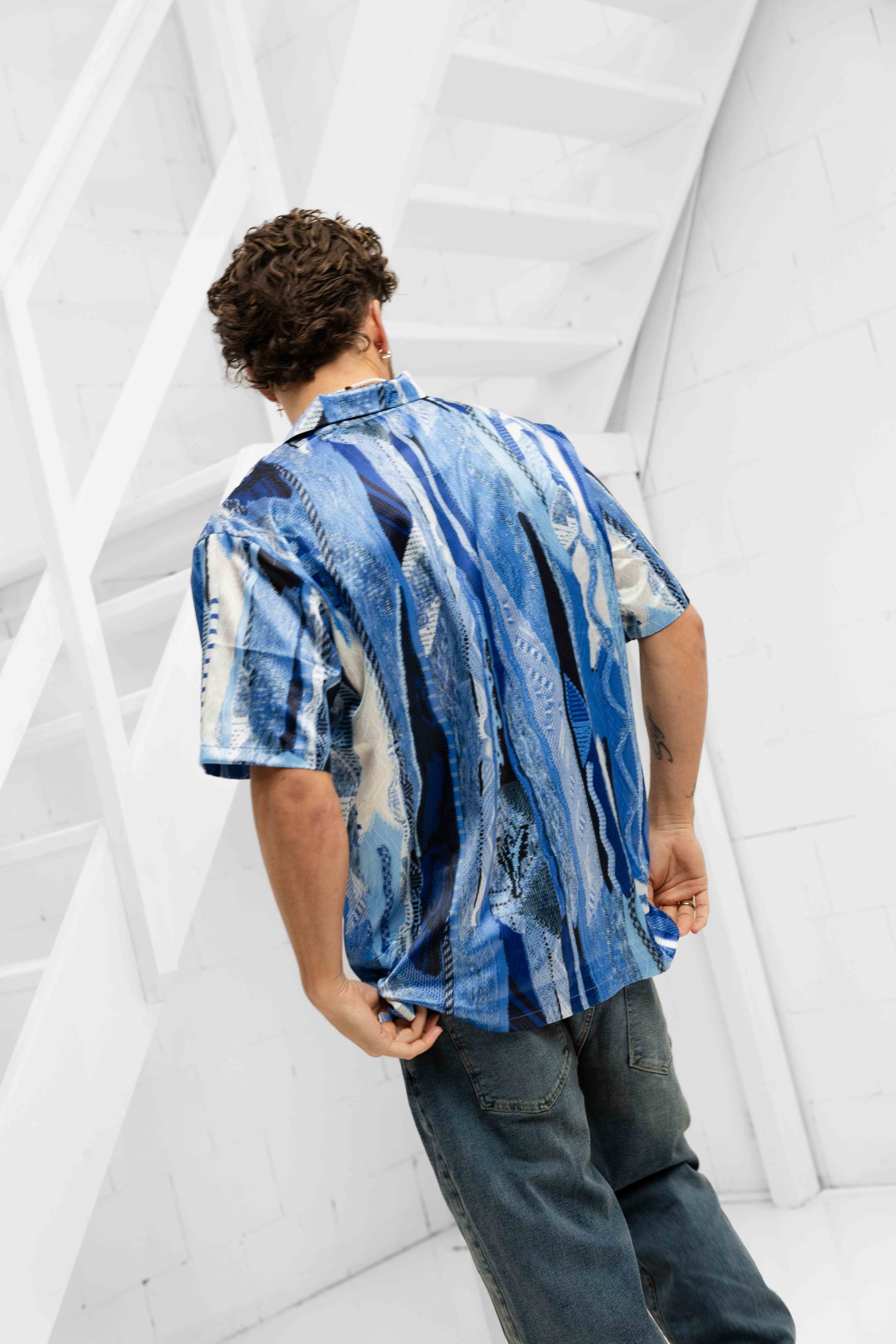 Carlo Colucci C5081 151 Shirt Heren Lichtblauw