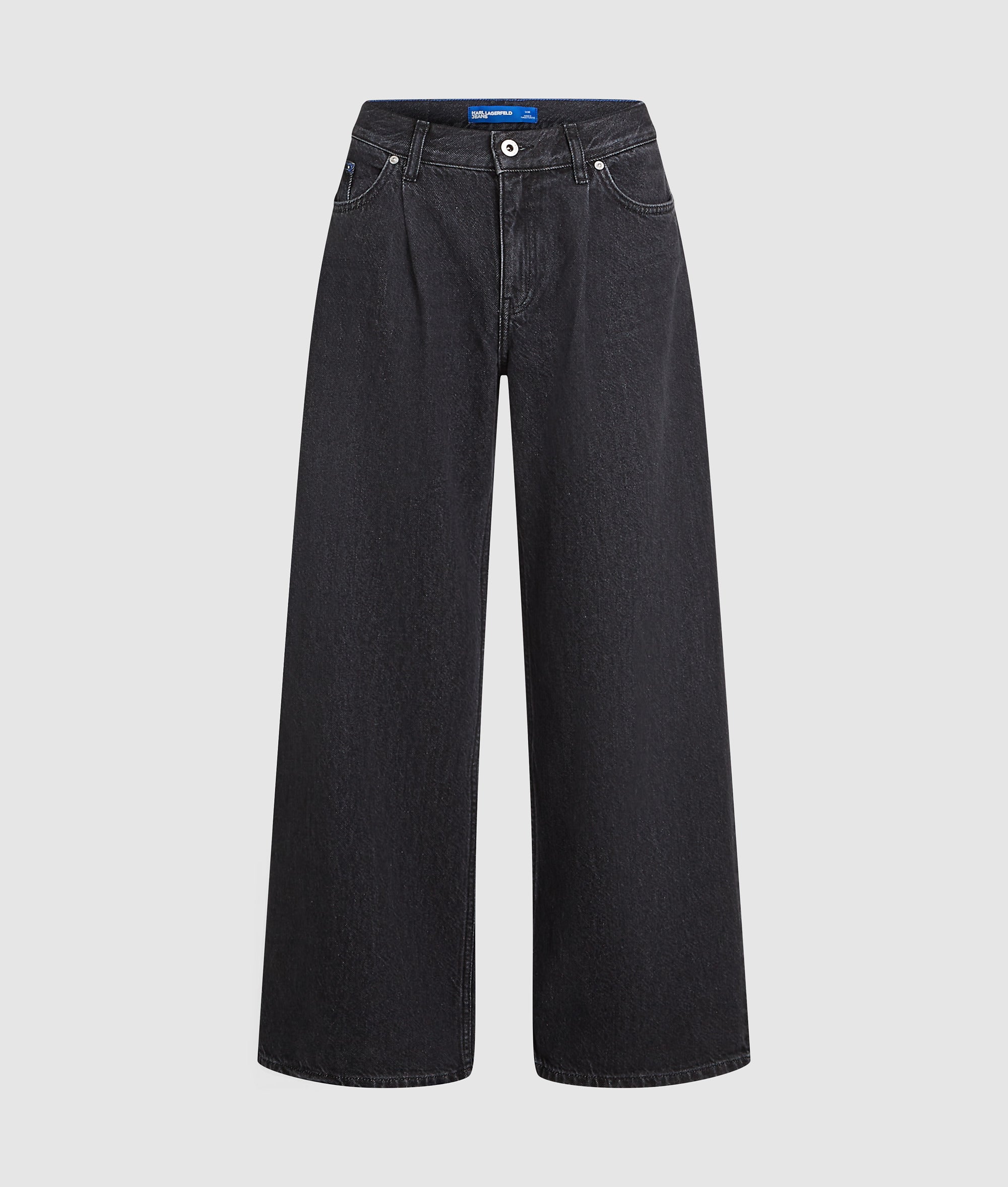 Wijde jeans met lage taille