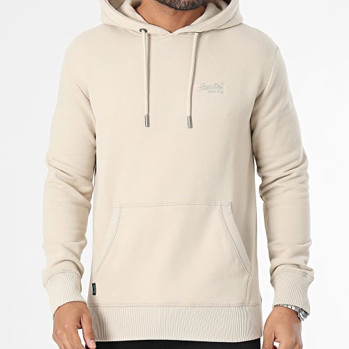 Sweat Capuche Essential Logo Beige
