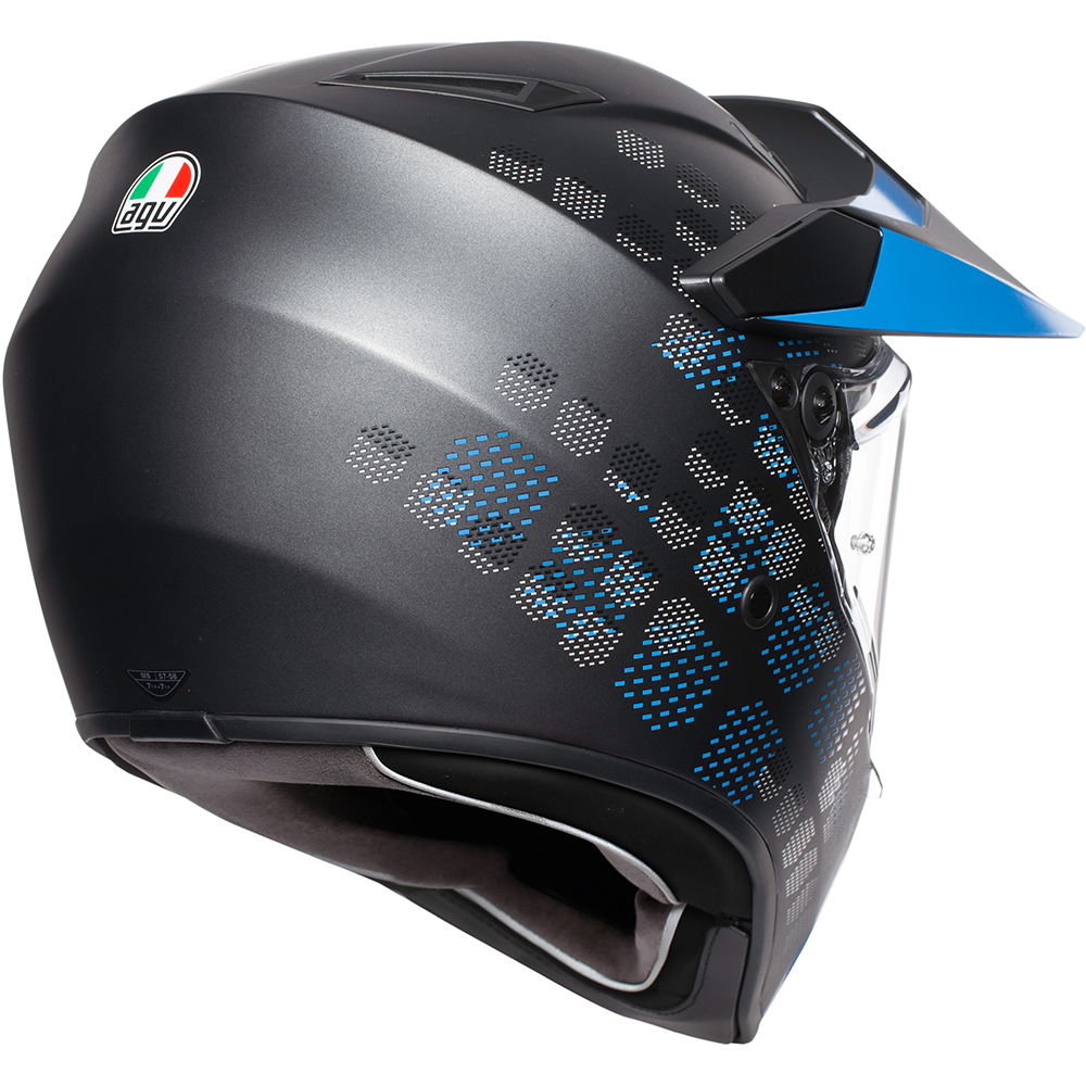 AGV - Casque AX9 Antartica Noir Mat / Bleu