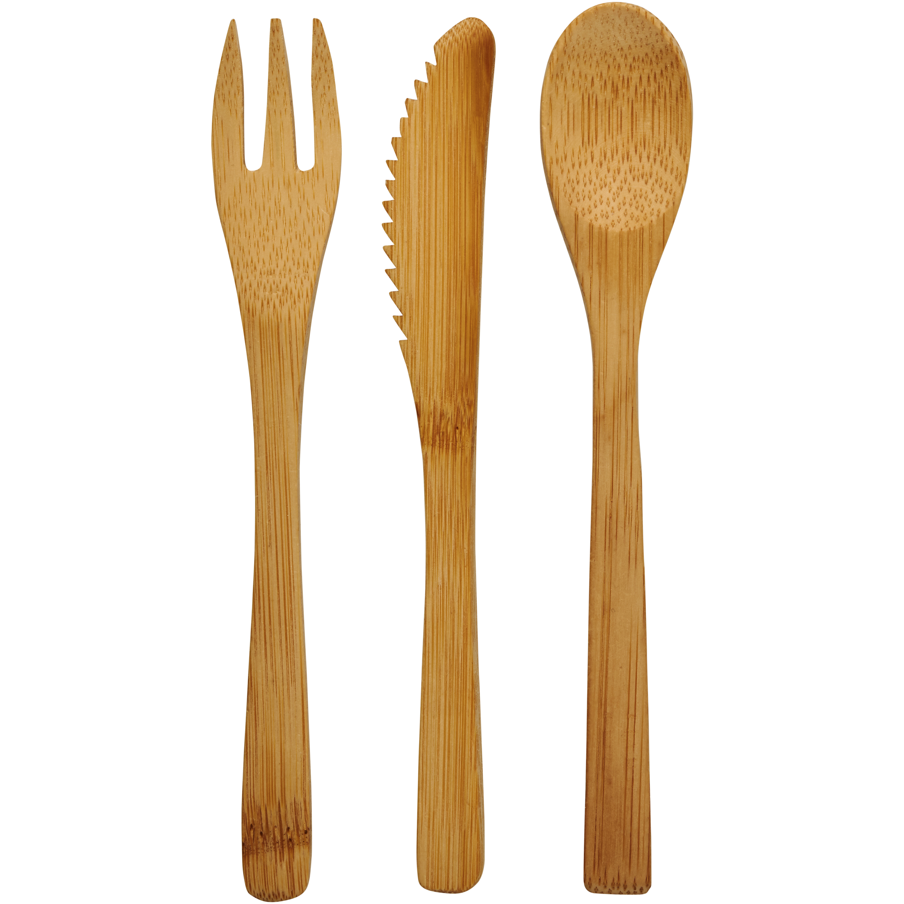 EgotierPro 112995 - Ensemble de couverts Celuk en bambou