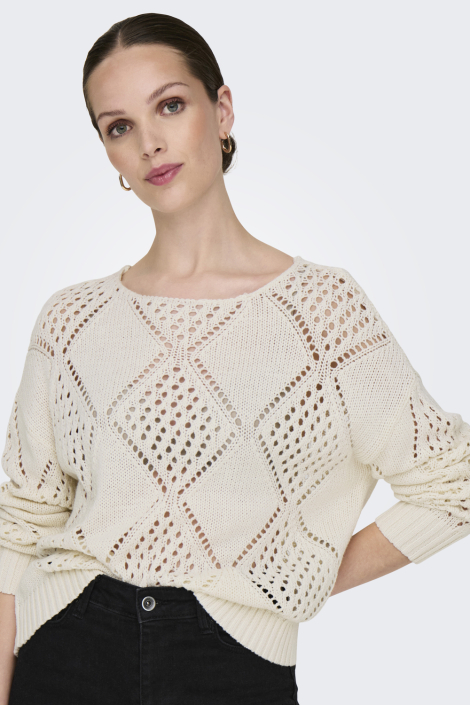 Only beige dames trui