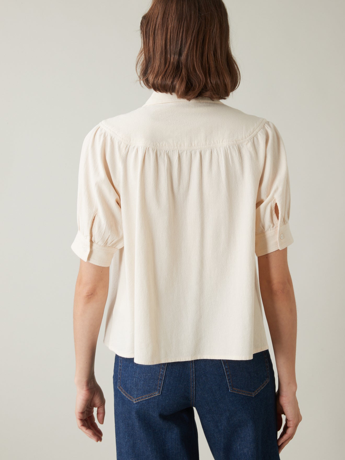 Chemise en crêpe de coton femme