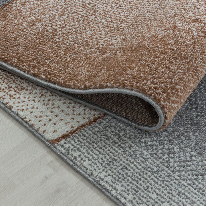 Laagpolig vloerkleed - Smoothly Design Bruin/Grijs