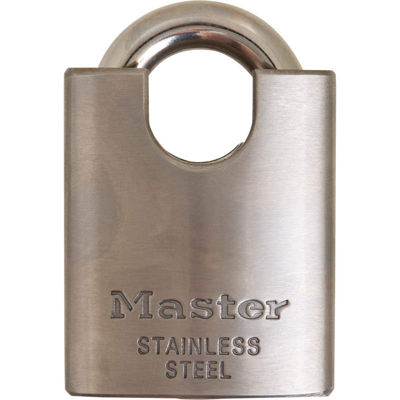 Master Lock hangslot met versterkte beugel RVS, 50mm